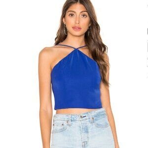 NWOT superdown Evelyn Crop Top in cobalt size small